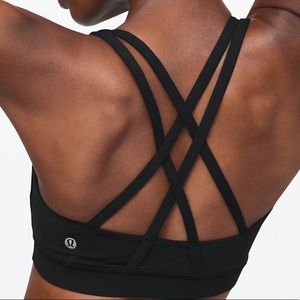 Black Lululemon Energy Sports Bra